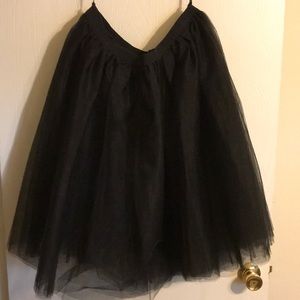Black tulle skirt